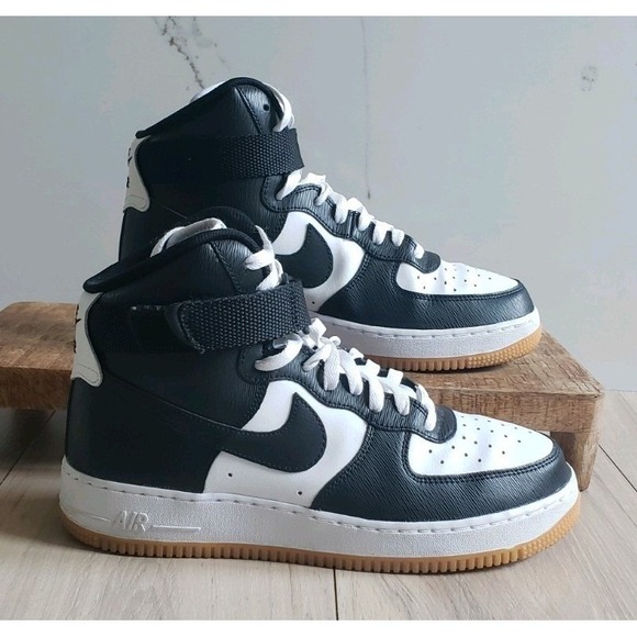 Nike Other - Nike Air Force 1 High Top Sneakers Mens 10 Black White Gum Panda by You Custom